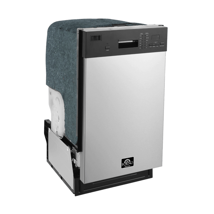 Forno 18 inch Built-In Polo Dishwasher in Stainless Steel (FDWBI8041-18S) FORNO