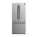 FORNO 30" Gallipoli 17.5 Cu Ft French Door Refrigerator with Ice Maker in Stainless Steel - FFFFD1974-31SB FORNO