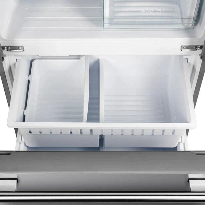 FORNO 30" Gallipoli 17.5 Cu Ft French Door Refrigerator with Ice Maker in Stainless Steel - FFFFD1974-31SB FORNO