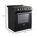 Forno Leonardo Espresso 30 Inch Slide-In Black Induction Range FFSIN0982-30BLK FORNO