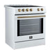 Forno Leonardo Espresso 30 Inch Slide-In White Induction Range FFSIN0982-30WHT FORNO