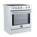 Forno Leonardo Espresso 30 Inch Slide-In White Induction Range FFSIN0982-30WHT FORNO