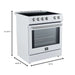 Forno Leonardo Espresso 30 Inch Slide-In White Induction Range FFSIN0982-30WHT FORNO