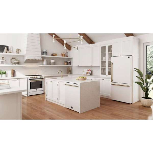 Forno Leonardo Espresso 30 Inch Slide-In White Induction Range FFSIN0982-30WHT FORNO