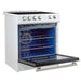 Forno Leonardo Espresso 30 Inch Slide-In White Induction Range FFSIN0982-30WHT FORNO