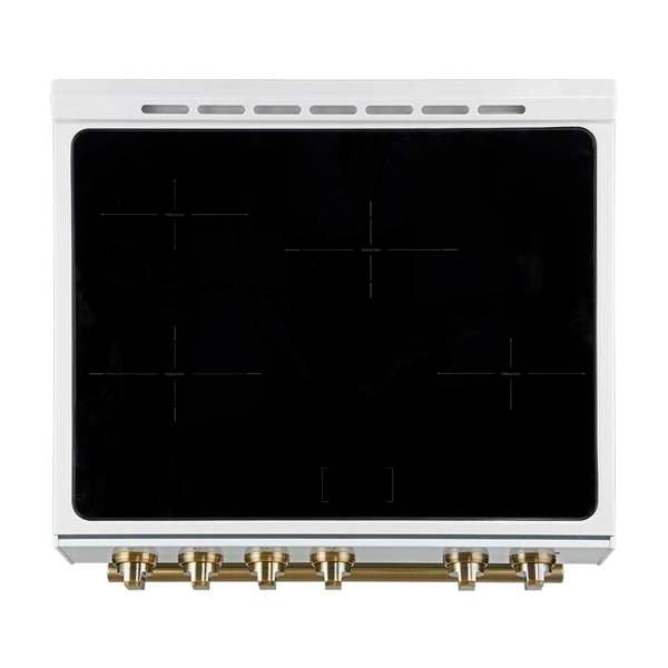 Forno Leonardo Espresso 30 Inch Slide-In White Induction Range FFSIN0982-30WHT FORNO