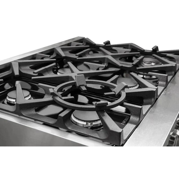 FORNO Massimo 36-Inch Freestanding Gas Range in Stainless Steel - FFSGS6239-36 FORNO