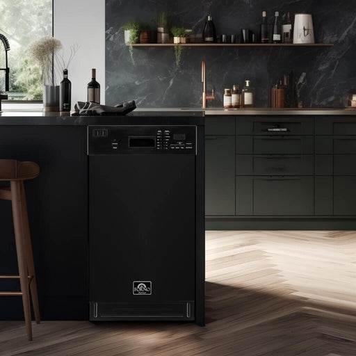 Forno 18″Built-In Polo Black Dishwasher FDWBI8041-18BLK FORNO