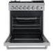 FORNO Lazio 30" Dual Fuel Range with 5 Burners, Air Fryer, Steam Cleaning, and Griddle FFSGS6196-30 FORNO