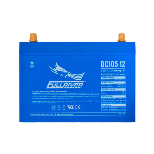 Fullriver Battery DC Series 2V, 6V & 12V AGM Batteries