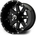 MODZ Assault 12x7 Glossy Black Wheel & X Comp Golf H/T Tire Package golf cart wheel and tire – view 2