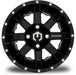 MODZ Assault 12x7 Glossy Black Wheel & X Comp Golf A/T Tire Package golf cart wheel and tire – view 4