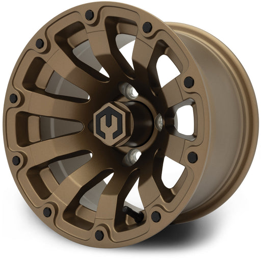 MODZ Bomber 12x7 Matte Bronze Golf Cart Wheel