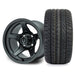 MODZ Drift 12x7 Gunmetal & X Comp H/T Tire Combo golf cart wheel and tire