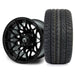 MODZ Galaxy 12x7 Glossy Black Wheel & X Comp Golf H/T Tire golf cart wheel and tire
