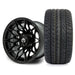MODZ Galaxy 12x7 Matte Black Wheel & X Comp Golf H/T Tire golf cart wheel and tire