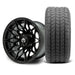 MODZ Galaxy 12x7 Matte Black Wheel & Gladiator A/P Tire golf cart wheel and tire