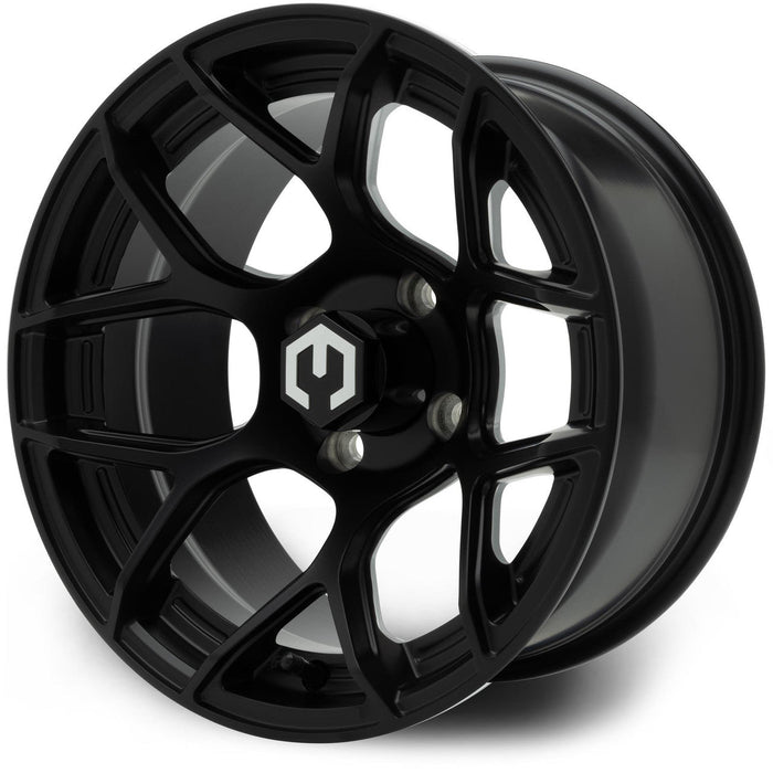 MODZ Renegade 14x7 Matte Black Golf Cart Wheel