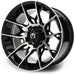 MODZ Chaos 14x7 Machined Black Wheel & X Comp Golf A/T Tire golf cart wheel and tire – view 2