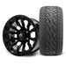 MODZ Falcon 14x7 Glossy Black Wheel & X Comp Golf A/T Tire golf cart wheel and tire