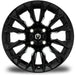 MODZ Falcon 14x7 Glossy Black Wheel & X Comp Golf A/T Tire golf cart wheel and tire – view 3
