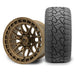 MODZ Torrent 14x7 Matte Bronze Wheel & X Comp Golf X/T Tire Package golf cart wheel and tire