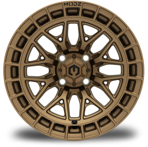 MODZ Torrent 14x7 Matte Bronze Wheel & X Comp Golf H/T Tire Package golf cart wheel and tire – view 2