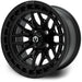 MODZ Torrent 14x7 Matte Black Golf Cart Wheel