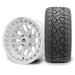 MODZ Torrent 14x7 Glossy White Wheel & X Comp Golf X/T Tire Package golf cart wheel and tire