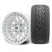MODZ Torrent 14x7 Glossy White Wheel & X Comp Golf A/T Tire Package golf cart wheel and tire