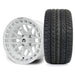 MODZ Torrent 14x7 Glossy White Wheel & X Comp Golf H/T Tire Package golf cart wheel and tire