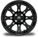 MODZ Halo 14x7 Glossy Black Wheel & X Comp Golf A/T Tire golf cart wheel and tire – view 2