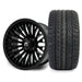 MODZ Reaper 14x7 Titanium Gunmetal Wheel & X Comp Golf H/T Tire golf cart wheel and tire