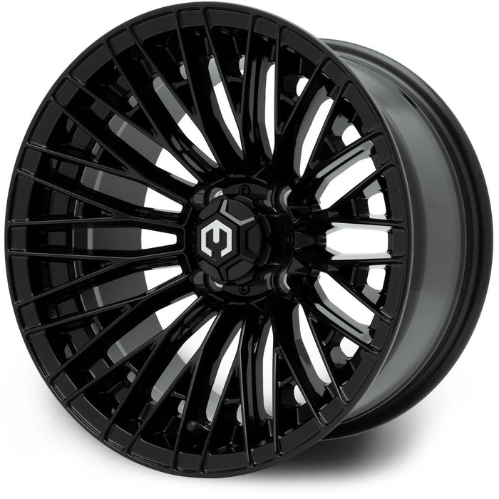 MODZ Reaper 14x7 Glossy Black Golf Cart Wheel