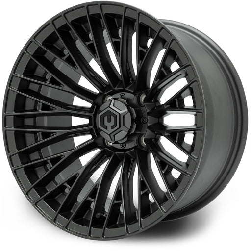 MODZ Reaper 14x7 Titanium Gunmetal Golf Cart Wheel