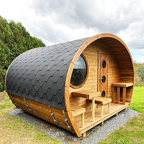 Green Vista Living SaunaLife Model G11 Outdoor Sauna | 8 Persons - Detail View