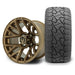 MODZ Matrix 12x7 Matte Bronze Wheel & X Comp Golf X/T Tire golf cart wheel and tire