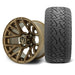 MODZ Matrix 12x7 Matte Bronze Wheel & X Comp Golf A/T Tire golf cart wheel and tire
