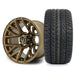 MODZ Matrix 12x7 Matte Bronze Wheel & X Comp Golf H/T Tire golf cart wheel and tire