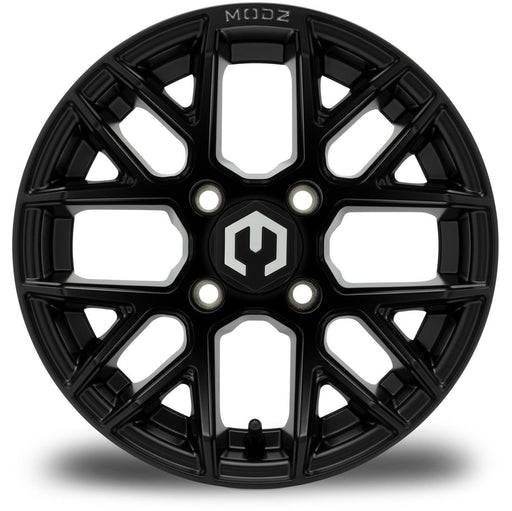MODZ Matrix 12x7 Matte Black Wheel & X Comp Golf A/T Tire golf cart wheel and tire – view 2