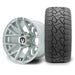 MODZ Matrix 12x7 Silver Wheel & X Comp Golf X/T Tire golf cart wheel and tire