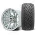MODZ Matrix 12x7 Silver Wheel & X Comp Golf A/T Tire golf cart wheel and tire