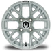 MODZ Matrix 12x7 Silver Wheel & X Comp Golf A/T Tire golf cart wheel and tire – view 2