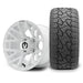 MODZ Matrix 12x7 Glossy White Wheel & X Comp Golf X/T Tire golf cart wheel and tire