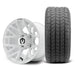 MODZ Matrix 12x7 Glossy White Wheel & Gladiator A/P Tire golf cart wheel and tire