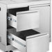 Cosmo 32 in. Newport Collection Grill Cabinet, Drawers, Propane Tank Mount, Soft Roll Casters, Stainless Steel Frame side angle view