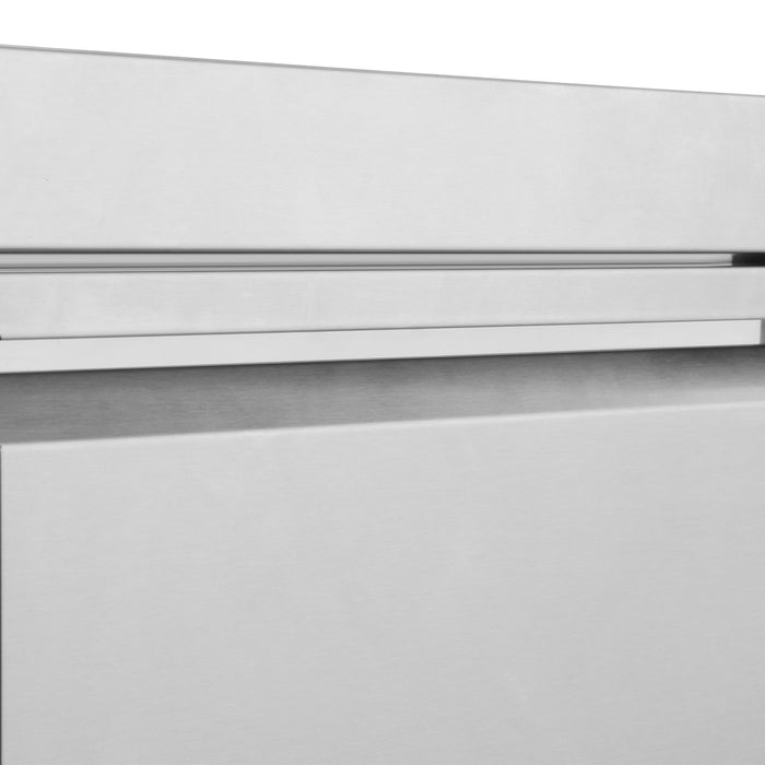 Cosmo 32 in. Newport Collection Grill Cabinet, Drawers, Propane Tank Mount, Soft Roll Casters, Stainless Steel Frame propane tank cabinet