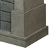 Royce Electric Fireplace Mantel Package in Smoke Stack Grey Dimplex