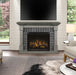 Royce Electric Fireplace Mantel Package in Smoke Stack Grey Dimplex