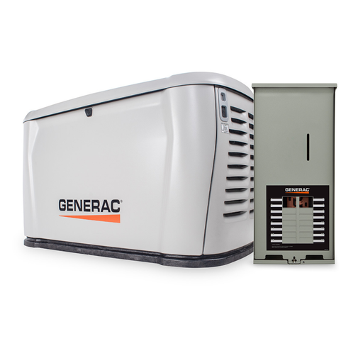 Generac 7321 Air-Cooled Standby Generator 10/9kW with